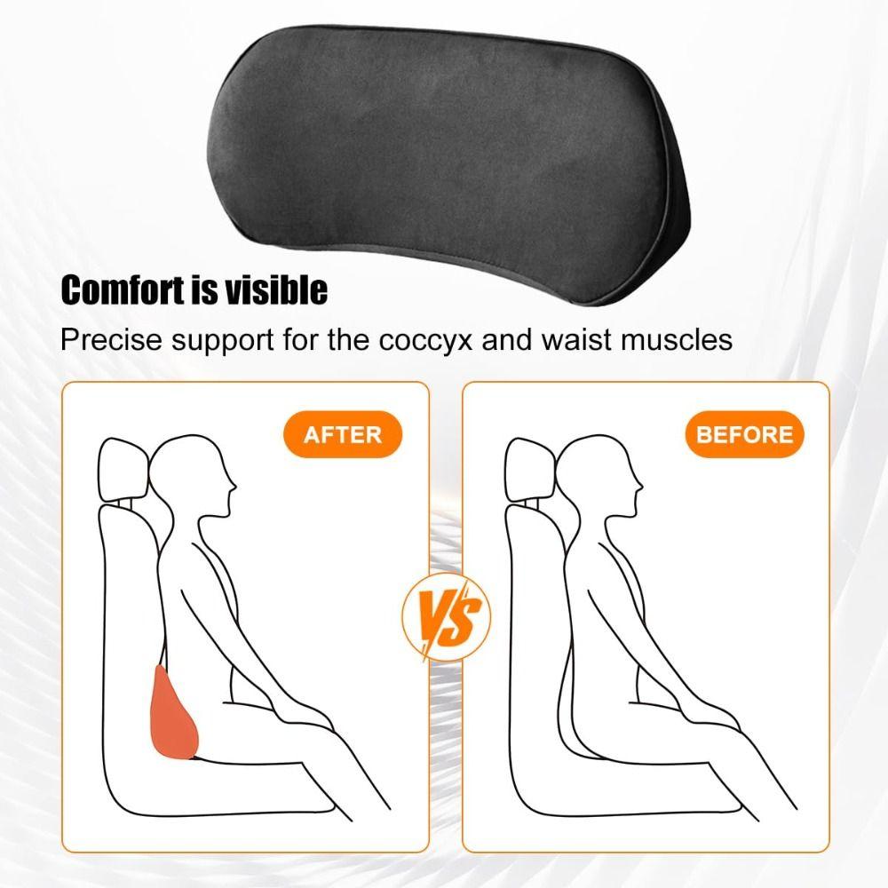 Soft Breathable Car Headrest Ergonomic Neck Rest Cushion Protective Lumbar Support  Car Accessories