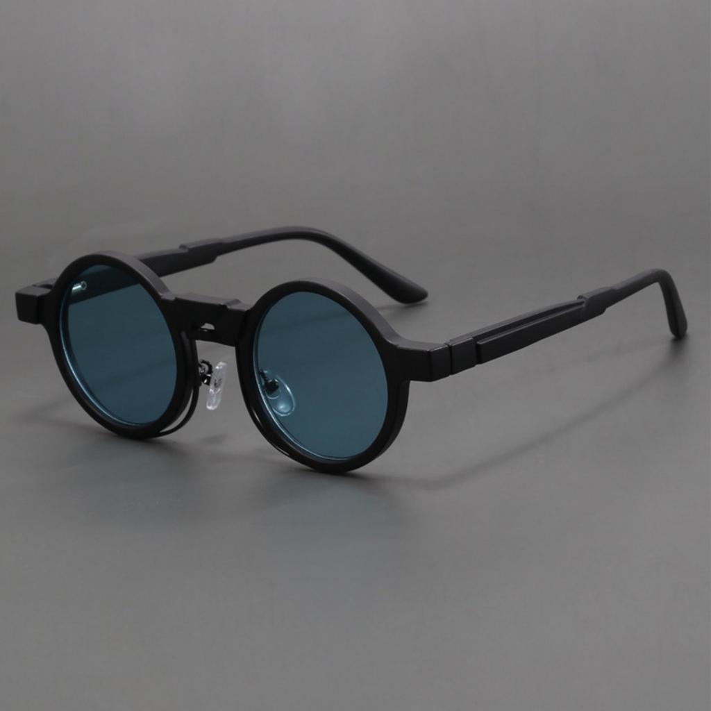 New Steampunk Round Sunglasses Personalized Hip Hop Trendy Unisex Fashion Eyewear for Men Women