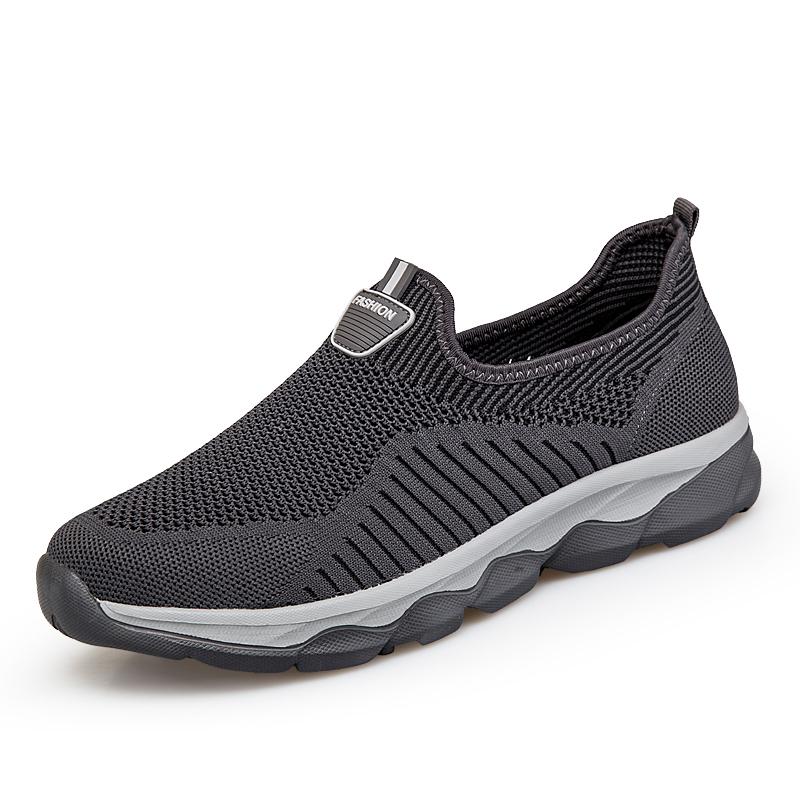 Womens Canvas Sneaker Four Seasons Couple Flying Weave Mesh Hollow Mesh Lazy Sports Casual Women'S Shoes Hiking Water Shoes