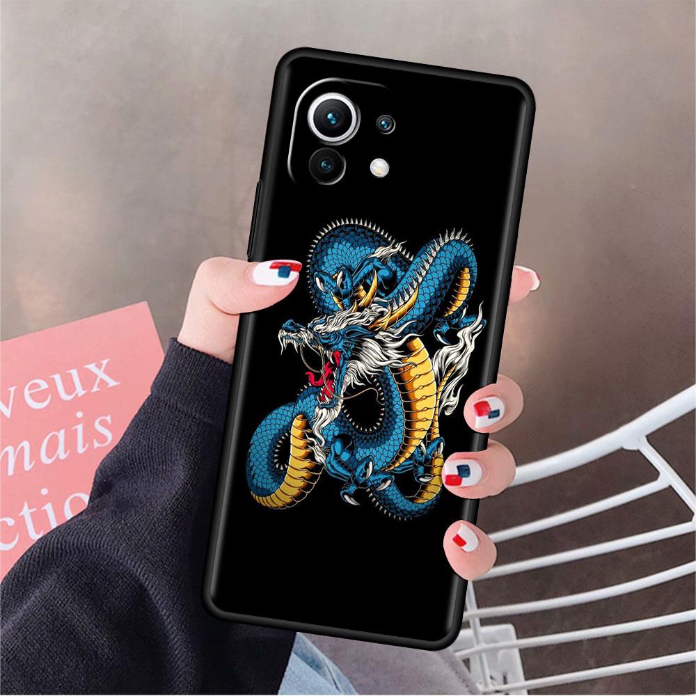 Cool Animal Dragon Funda Case For Xiaomi Mi 11 Lite 5G NE 11T Pro 10T 9T Note 10 12 12X 12S Ultra Soft Silicone Capa Phone Cover