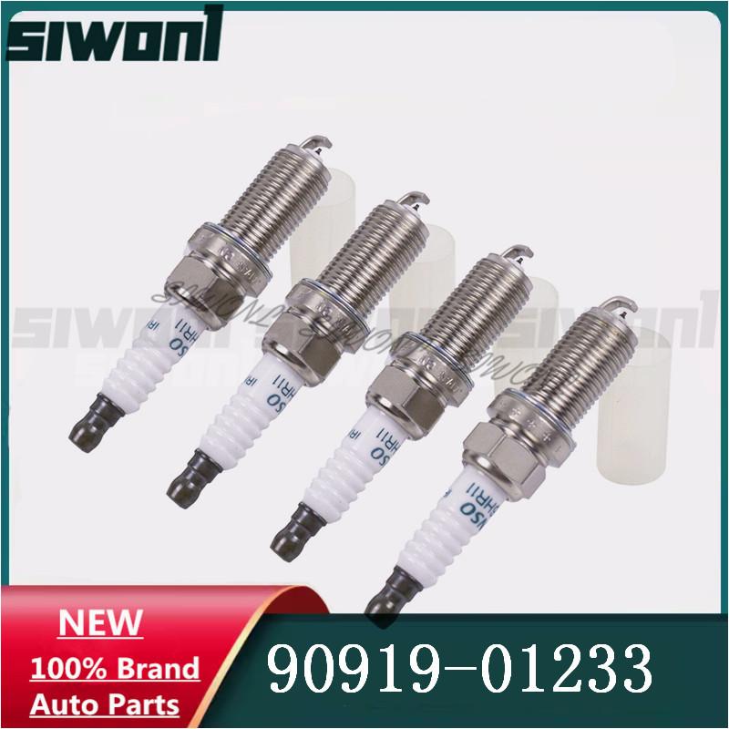 4pcs/lot High Quality 90919-01233 SK16HR11 Iridium spark plugs For Toyota Camry Highlander RAV4 4Runner Scion 9091901233