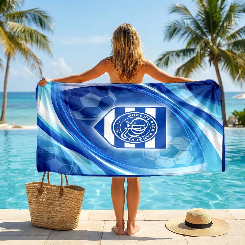 Telo da Spiaggia Calcio Queens Park Rangers Microfibra Morbida Asciugatura Rapida Assorbente per Spiaggia Piscina Viaggio