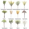 6PCS/Bundle Wedding Home Decor Xmas Ornament Simulation Plants Pine Artificial Flowers Faux Grass