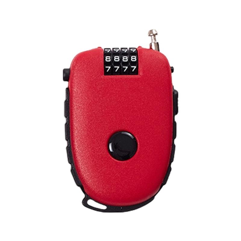 

Compacts Light weight Cable Lock With Steel Wire Simple Installation Lock for Motorcycle Helmets Gym Lockers