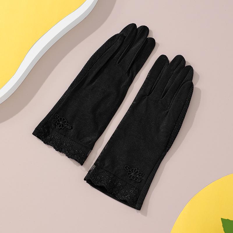Fancy Lace Girls UV Protective Anti Sun Womens Driving Summer Gloves