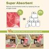 Cleaning Cloth Reusable Kitchen Dish Towels Eco-friendly Microfiber Red Strawberry Print Dishcloths Lint Free Washable Duster Rags Tea Towels 9*7inch