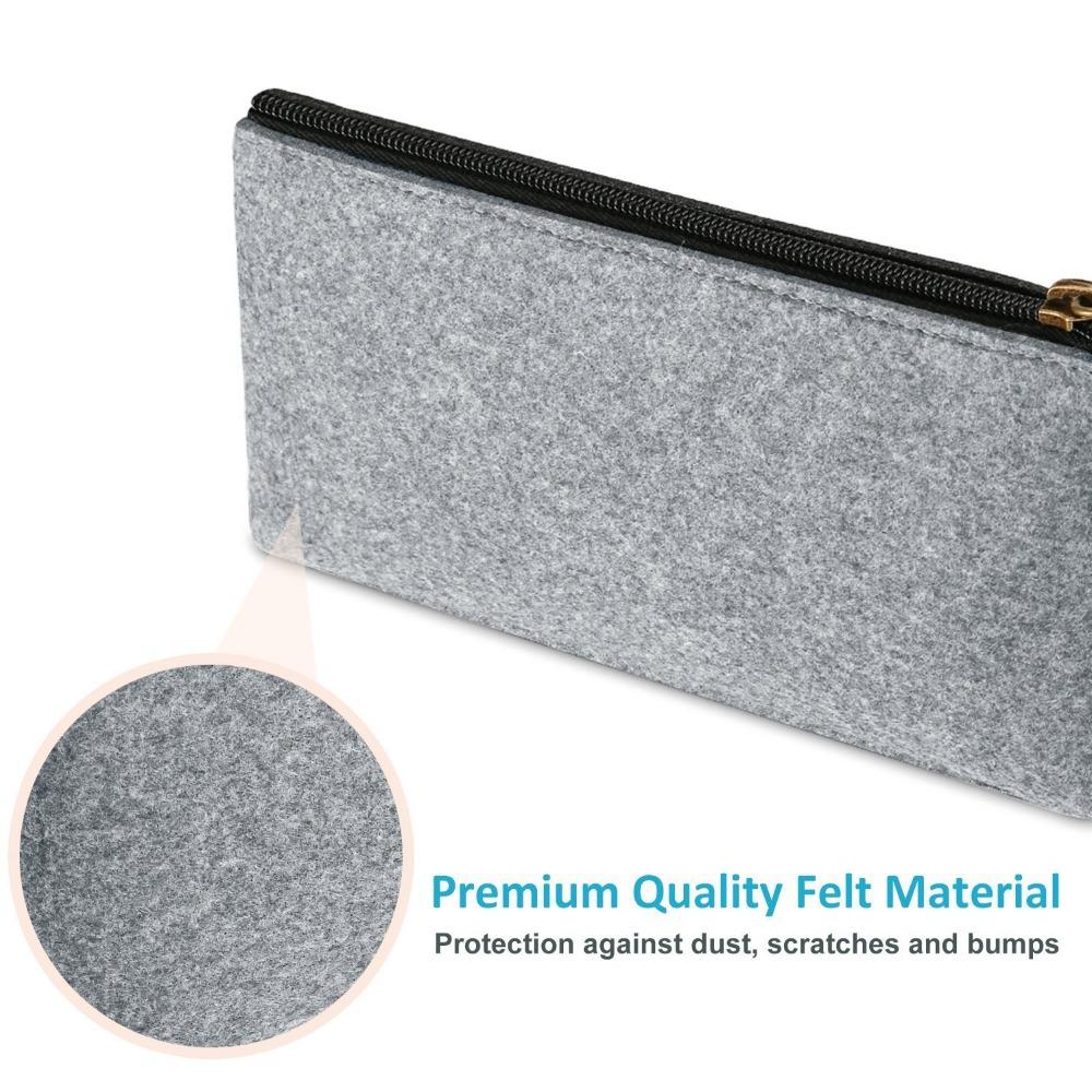 Thick Felt Pencil Bags Simple Practical Pencil Bag Student Teacher Stationery Bag Back To School