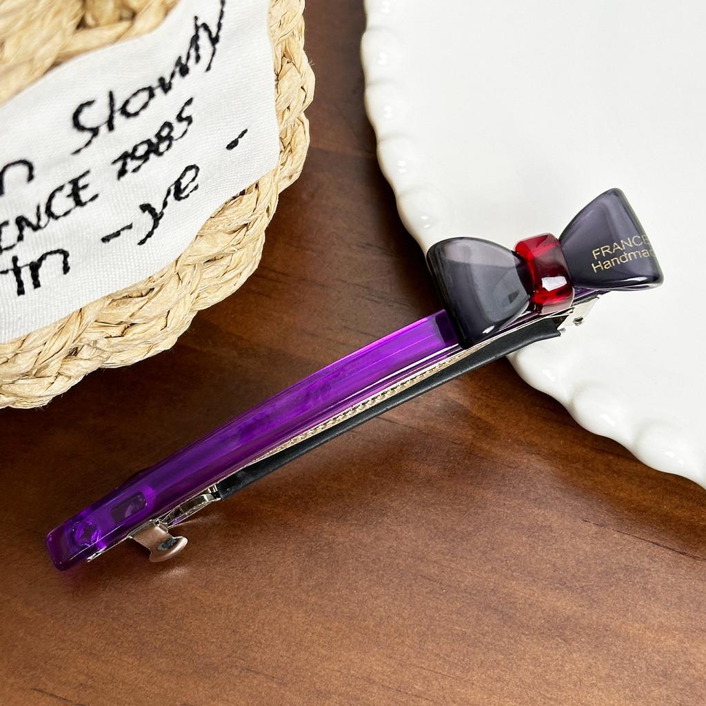 Premium Quality Acetate Spring Hair Claw Clip With Chic Bow Design For Ladies