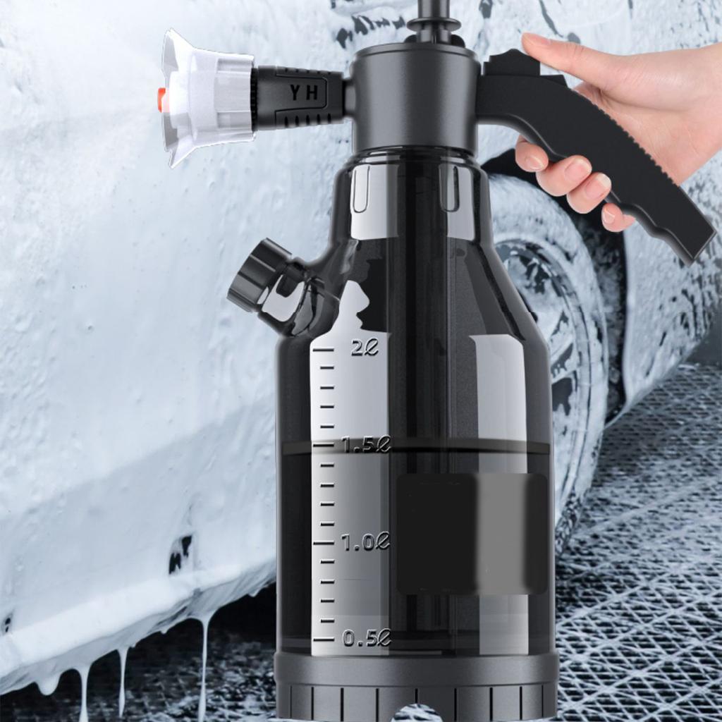 Snow Foam Water Gun for Car Wash 2L Snow Foam Lance for Gardening Watering Sprayer Foam Cannon Car Accessories  Hand Pump