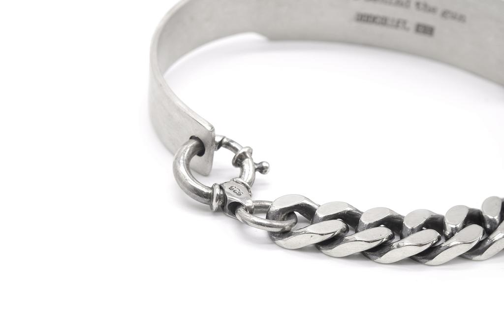 Oddcollet [Silver925]Id Plate Half Chain (L)