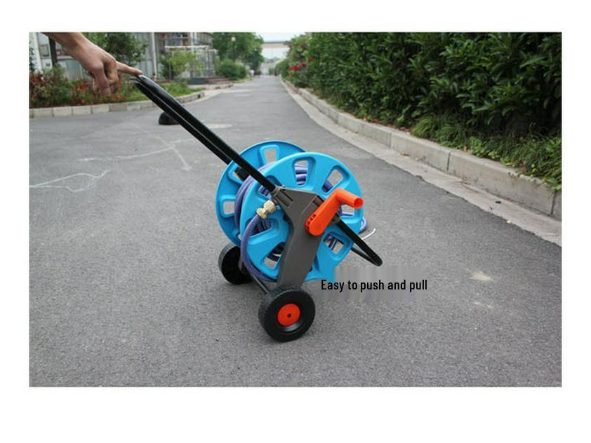 Garden Watering Hose Reel Cart with Storage Rack
