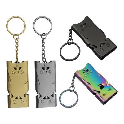 Outdoor Survival Whistle Keychain High Decibel Wilderness Survival Rescue Whistle Safety AlarmPortable Bird Train Multifunction