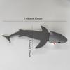Creative 3D Great White Shark Bookmark- Durable Plastic, Black with Red Teeth Detail, Student Stationery Gift for School Opening
