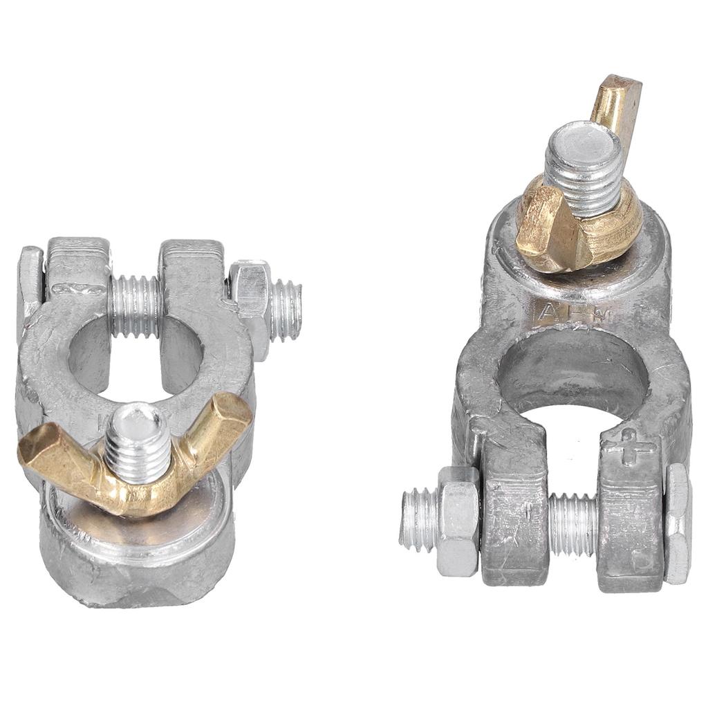 2pcs Battery Terminal Clamps Quick Release Connectors Anti Corrosion Universal Accessory for Car