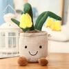 Creative Plush Tulip Succulent Ornaments – Fun Simulated Potted Decor for Home, Study, or Living Room