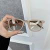 Retro Cat Eye Sunglasses Vintage Square Frame Fashion Unisex Oculos for Women Men Small Size Casual Style