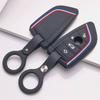 Key Fob Cover for BMW X1 X2 X3 X4 X5 X6 F10 F11 with Keychain Anti-Scratch Surface Shockproof Structure Soft Grip Texture Easy Install Design