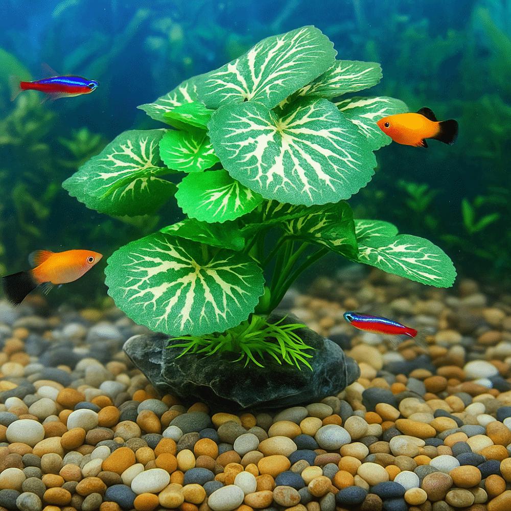 Plastic Material Aquarium Plants Silk Texture Safe Material Artificial Plants Realistic Design Fish Tank Decorations