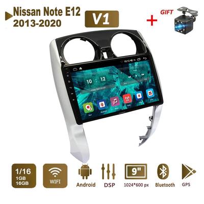 Android Car Radio Stereo Dla Nissan Note E12 2013-2020 Nawigacja GPS 2DIN 4 Core Multimedia Player 1 + 16 GB Autoradio