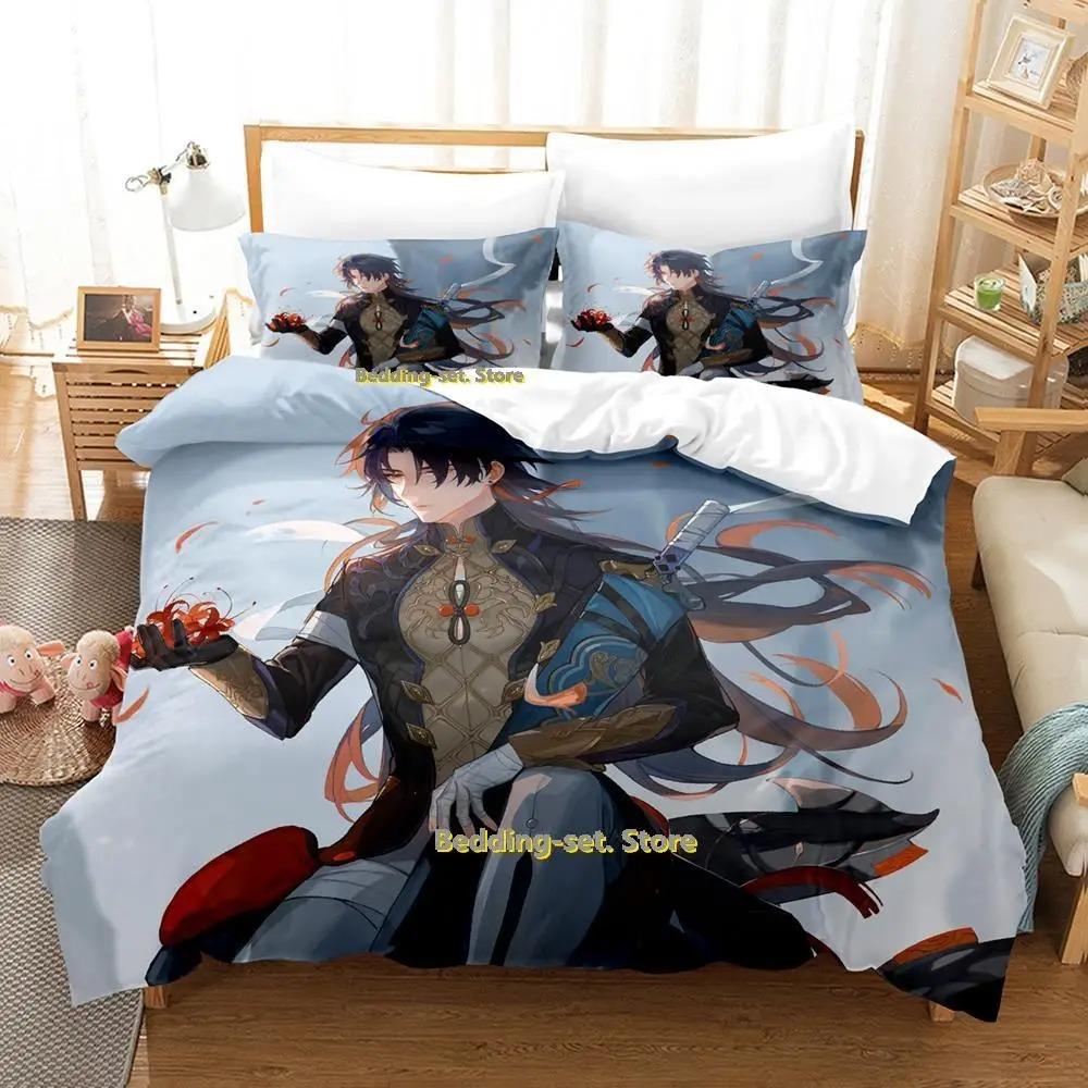Honkai Star Rail Bedding Set Single Twin Full Queen King Size Bed Set Adult Kid Bedroom Duvetcover Sets Anime Parure De Lit Bed