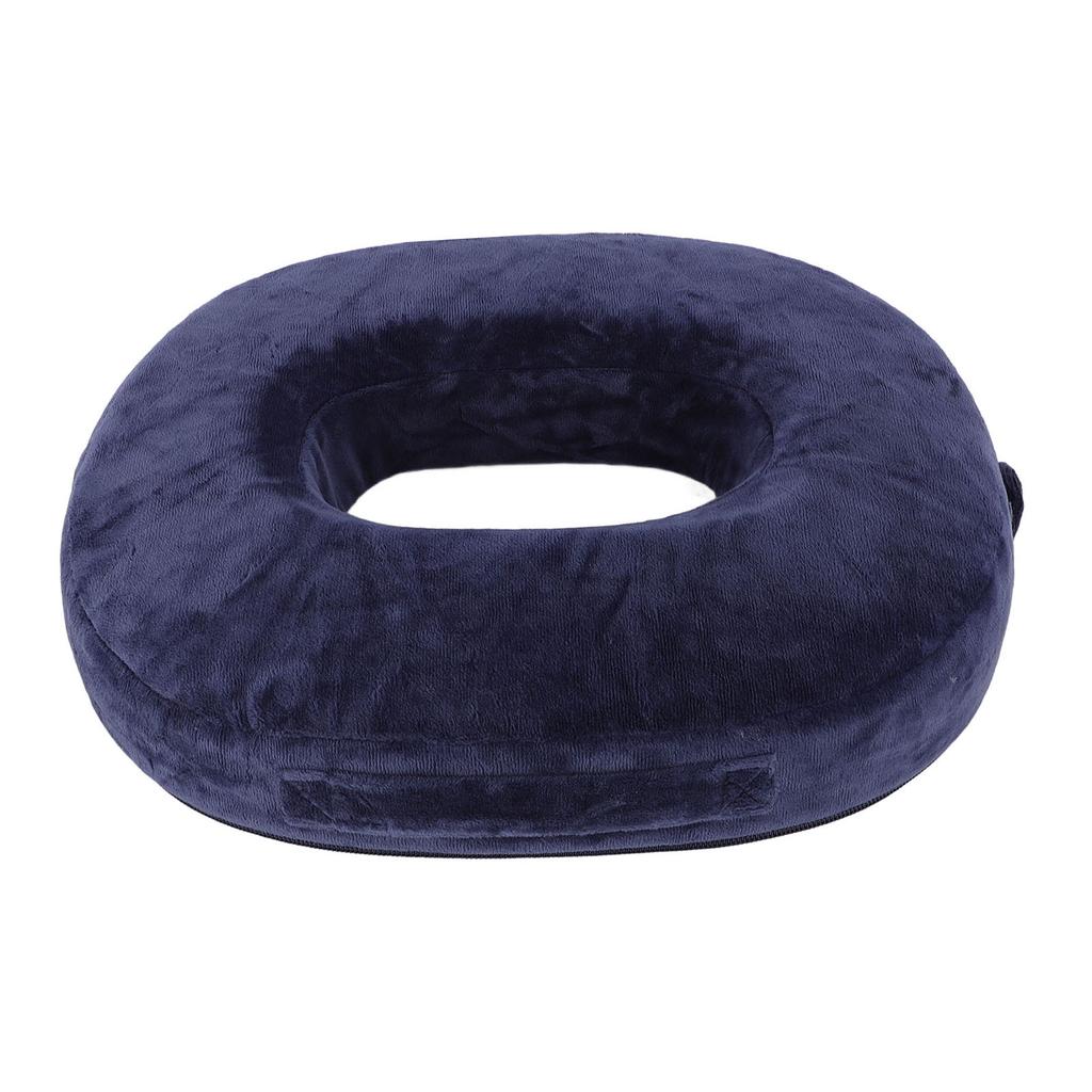 Oval Seat Cushion Non Slip Bottom Memory Foam Donut Pillow for Car and Office Chair