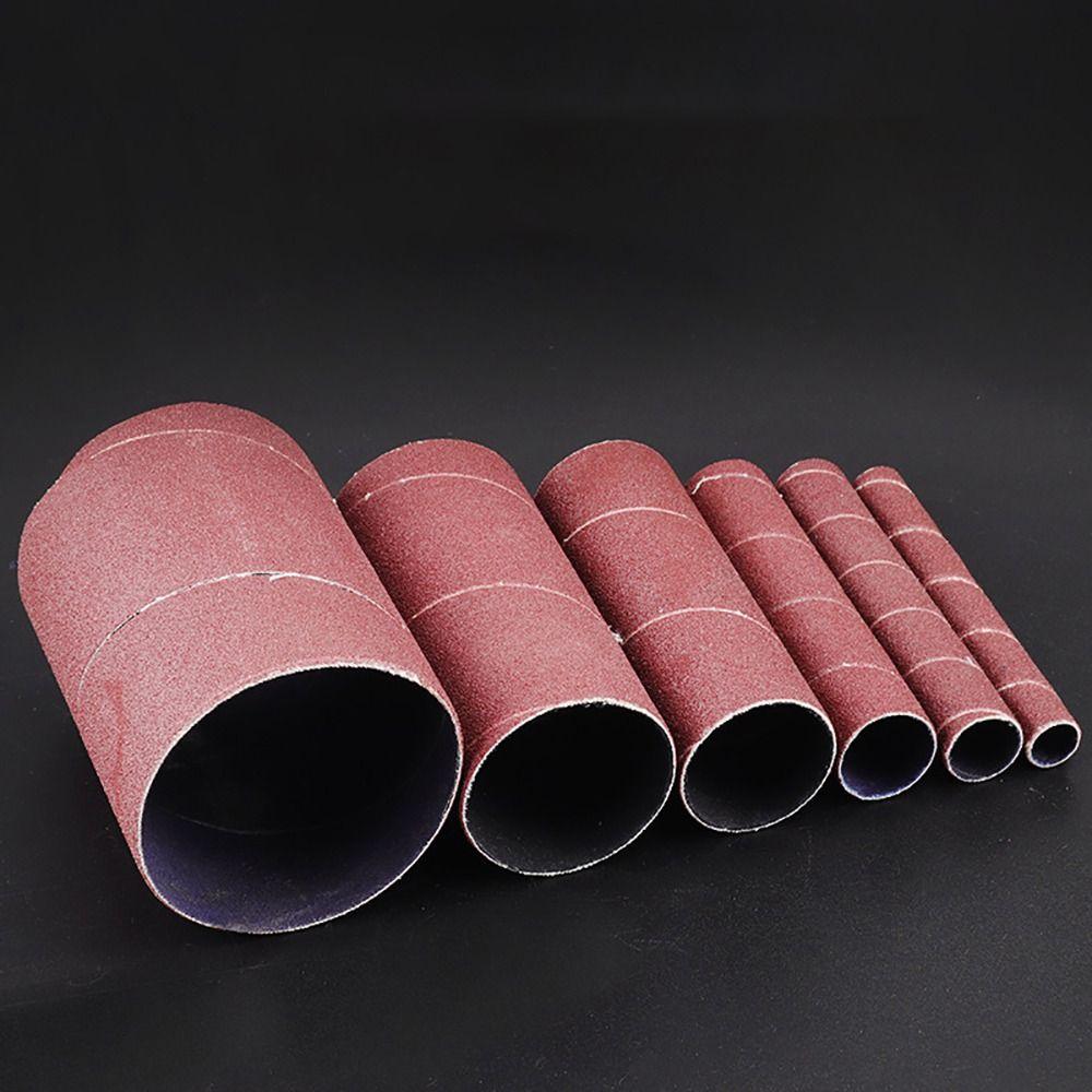 6pcs Universal Sanding Drum Kit Polish Polishing  Sleeve Accessories Sandpaper Sleeves
