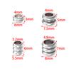 20pcs/lot Stainless Steel Tube Slider Beads Stripe Spacer Beads Loose Beads Big Hole Beads For Jewelry Making Wholesale
