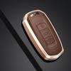 Genuine Leather Metal Key Case for Geely Emgrand S, Binrui, Borui, Vision X6, Boyue, and Haoyue Models