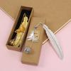 Chinese Style Butterfly Feather Metal Bookmark - Creative Student Gift