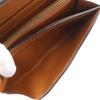 Celine Triomphe Large Flap Wallet Purse Tan Black PVC Women Used