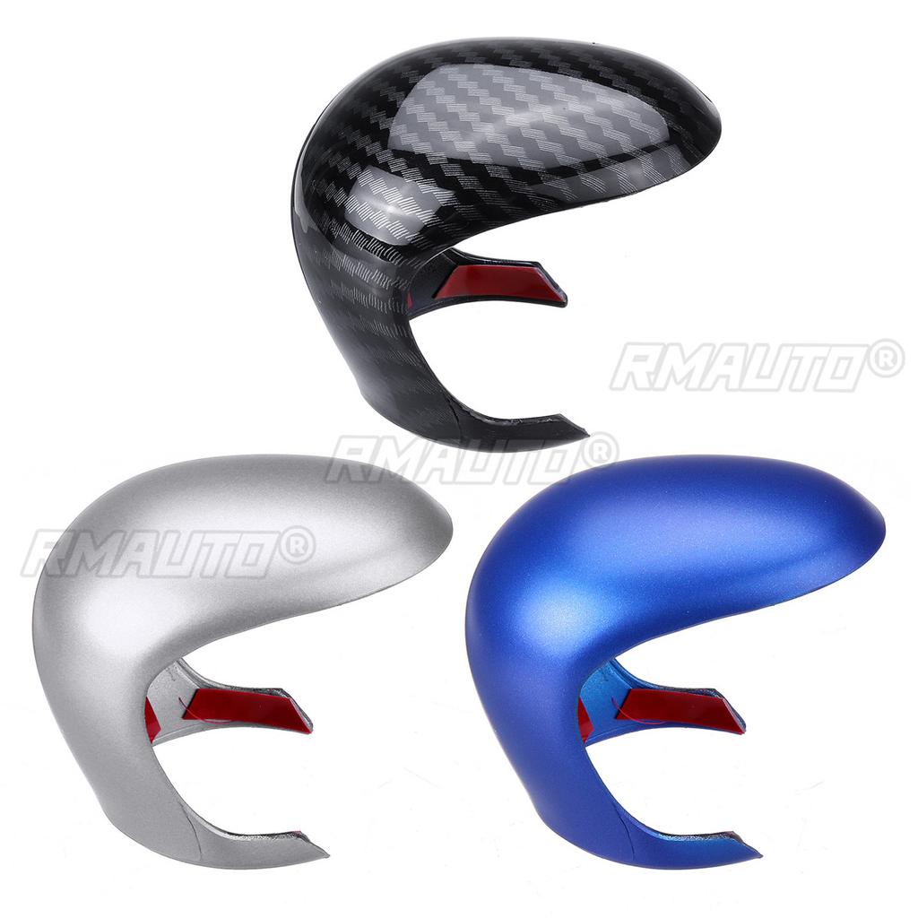 Car Gear Lever Shift Knob Cover ABS Decoration Trim for Toyota C-HR CHR 2016 2017 2018 2019 2020 Carbon Fiber/Blue/Silver