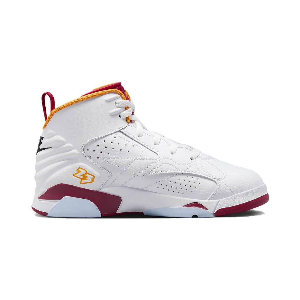 New Jordan Jumpman MVP Anti-Kick Cushioning High-Top Children's Basketball Shoes White Red Children Aged 3-7 Years Old DZ5578-168