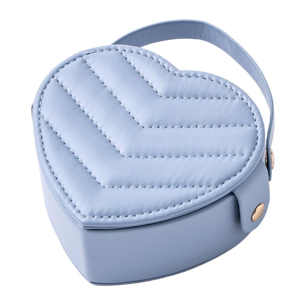 Heart-shaped Jewelry Organizer Portable Valentine Gift Packaging Box Jewelry Storage Box  Travel