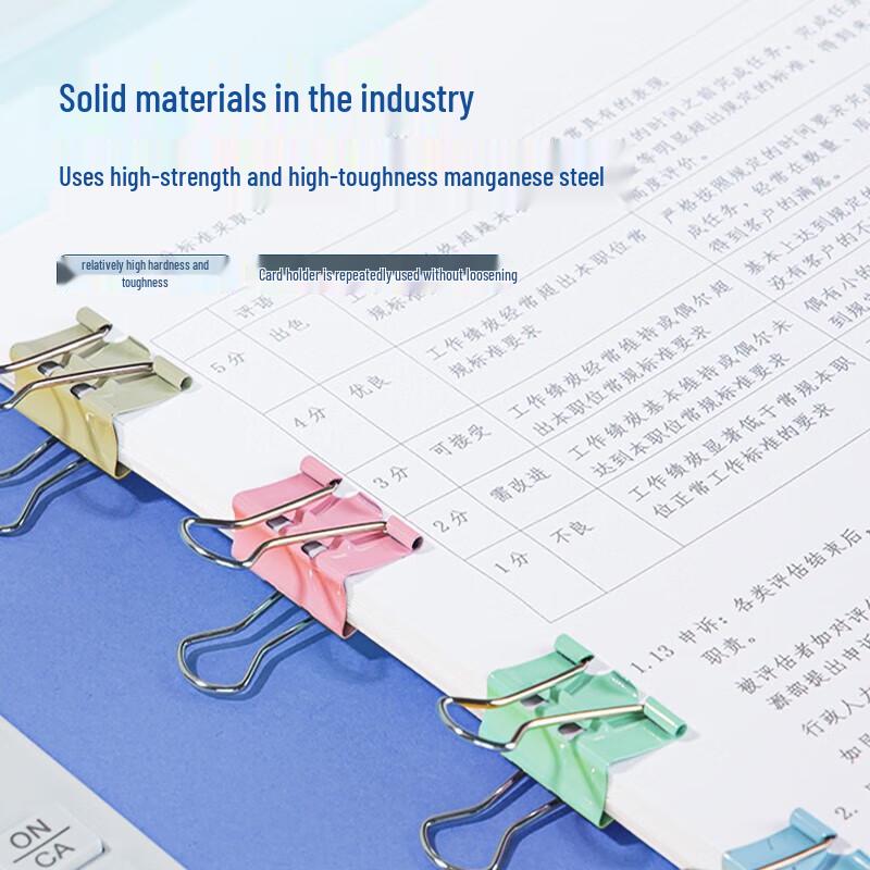 Deli Colored Long Tail Paper Clips