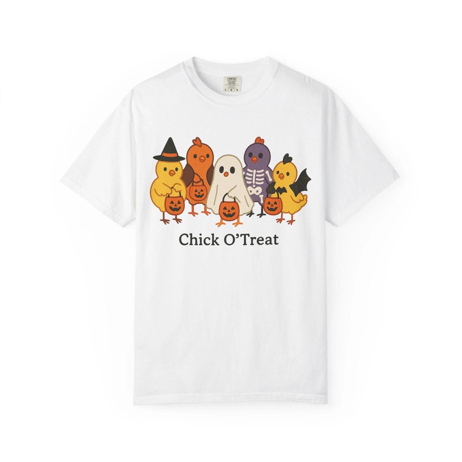 Chick o Treat Unisex T-shirt, Halloween Costume, Trick or Treat Shirt, Chicken 3XL