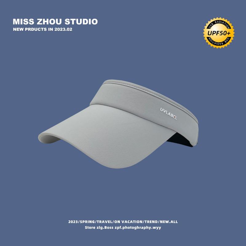 Running empty cap children summer outdoor sports outing big eaves cold silk cool feeling no top cap men