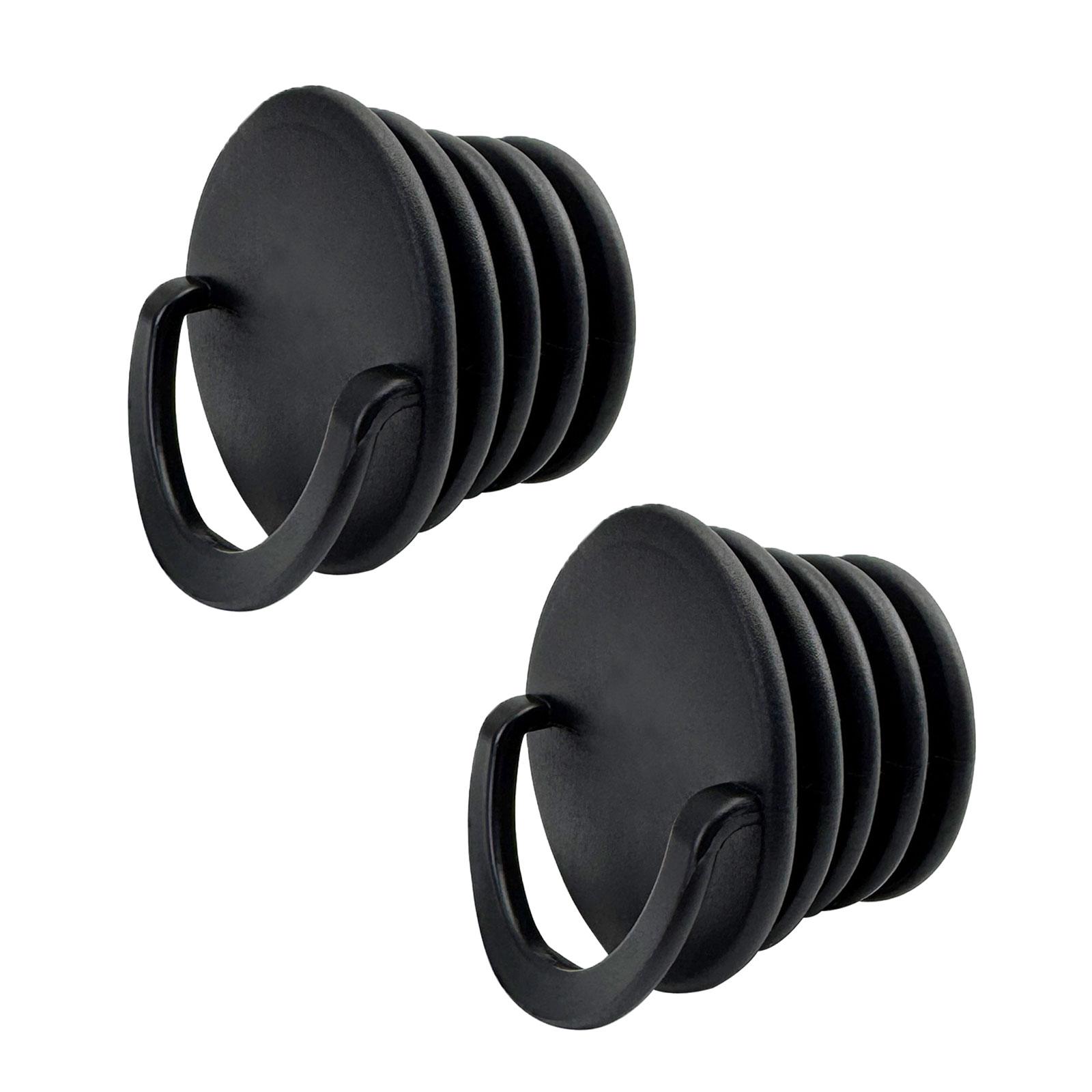 

2/4Pcs PVC Scuppers Stopper Plug Kayak Drain Plug Water Stopper Boats Scupper Plugs Drain Holes Stopper Bung with Handle 2PCS