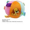 Yousheng Hund Plüschball Spielzeug Welpen Glockenball mit bunten Bandlaschen Interaktiver weicher gefüllter Ball für Hunde Training Tauziehen Apportieren