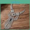 Ethnic Style Necklace With Alloy Waterdrop Pendant For Vintage Boho Fashion