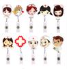 Retractable Badge Reel Nurse Exhibition ID Name Card Holder Office Supplies