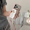 Crossbody Long Lanyard Ring Holder Cards Solt Wallet Leather For iPhone 18 Pro Max 17 16 15 14 13 12 Pro Shockproof Stand Cover