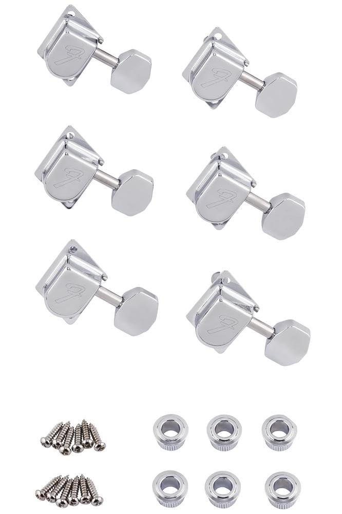 Fender 70s Style Tuning Machines Chrome "F" Stratocaster®/Telecaster® (6)