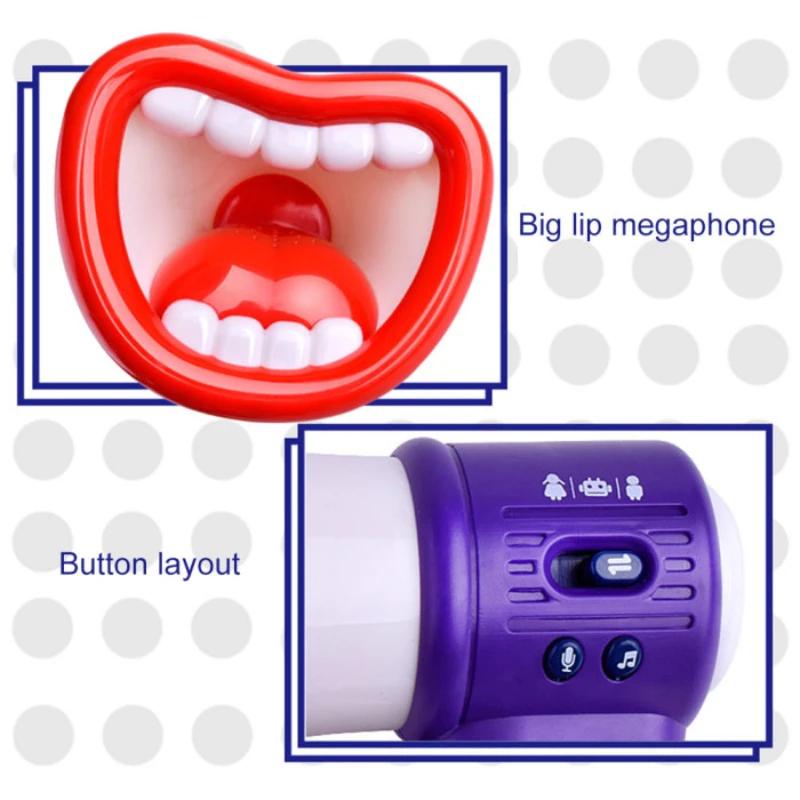 Funny Voice Changer, Big-mouthed Funny Loudspeaker Recording Toy, Speaker Handheld Microphone Voice Changer