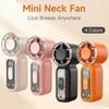 USB Rechargeable Mini Handheld Fan, Ultra-Quiet Digital Display, Powerful Wind Portable Electric Fan for Travel Concert Summer