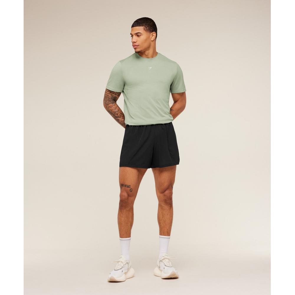 Gymshark Running T shirT Gs Haze Green A3c2s Edc3