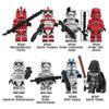 8 peças/conjunto Figuras de Soldados Star Wars Blocos Kit de Brinquedo Infantil Presente para Fãs 26s