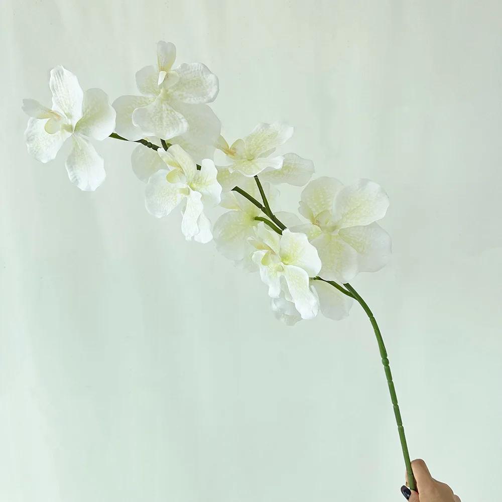 4Pcs Artificial 9Heads Phalaenopsis Silk Flower for Home Decoration Fake Flowers Butterfly Orchid Party Wedding Floral Ornaments