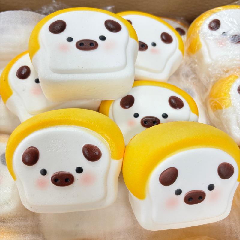 Xiaohongshu & Douyin Inspired Slow Rebound Toast Durian Squeeze Toy - Cute Stress Relief Venting Toy