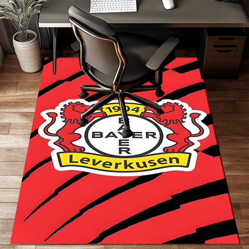 Bayer Football Club Printed Office Carpet Chair Cushion Entryway Rug, Rugs for Living Room, Bedroom Christmas gifts