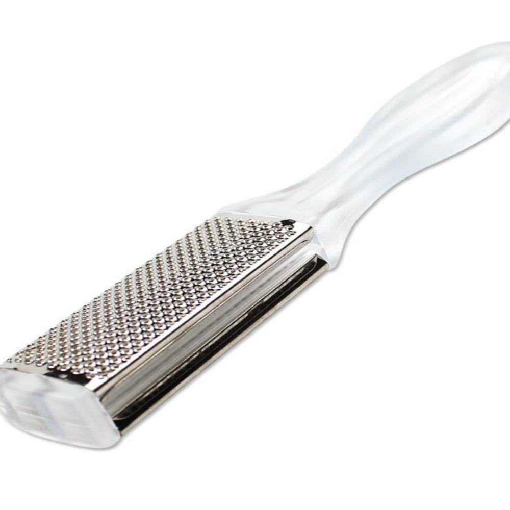 Silver Foot Rasp Stainless Steel Pedicure Tool New Foot Scrubber  for Feet